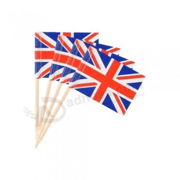 50x Union Jack Mini Flag Cocktail Sticks Flags King Charles Coronation Cake Pick