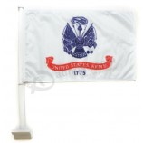 Army Window Car Flag 12" x 15" Knitted With Mounting Staff