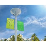 Customized outdoor advertising flags and banners Large customized printed double-sided street light poles Display banner signs