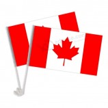 High quality durable colorful Canada 30X45 CM Not Easy to Fade Polyester car window flag