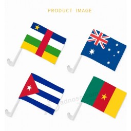 High quality Polyester car flag Digital Printing 4 Colors 3x5ft custom logo advertising custom flag
