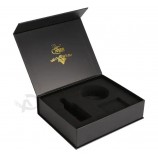 China Custom Luxury Book Shaped Rigid Paper Box Packaging Magnetic Gift Boxes With EVA Foam Insert