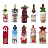 Decorative Christmas Wine Bottle Cover Bags Merry Christmas Decor For Home 2022 Christmas Ornaments Xmas Gift New Year 2023