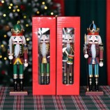 Wholesale Best-selling Traditional Wooden 12 Inch Christmas Nutcracker for Christmas Gift