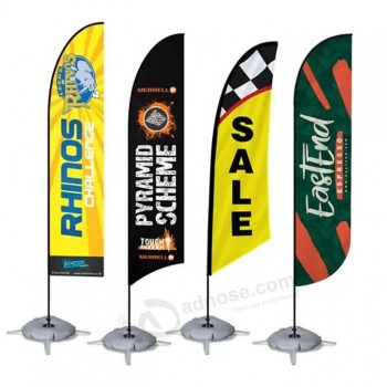 Waterproof Single Side Double Side Car Wash Open House Knife Beach Flag