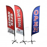 Flying Style Custom Open House Advertising Flag Banner Wind Feather Flag