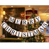 Merry Christmas Garland Paper Banner for Christmas Party