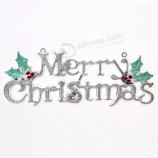 Wholesale Plastic Christmas Tree Door Decoration 3D Merry Christmas Banner