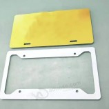 US Warehouse Free Shipping Sublimation License Plate Blank Aluminum Plate Printing Heat Transfer Car Plates Custom logo OEM Size