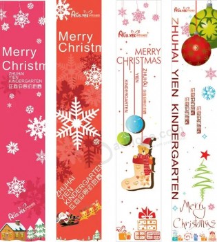 hot sale christmas door curtains couplet decorative christmas banners
