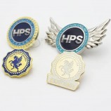 High Quality Custom Metal Craft Badge Pin Make Your Own Company School Logo Dye Black Enamel Lapel Pin Badge