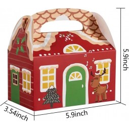 Christmas Cake Box Cardboard Treat Gift Boxes for Holiday Gift Christmas