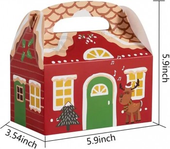 Christmas Cake Box Cardboard Treat Gift Boxes for Holiday Gift Christmas