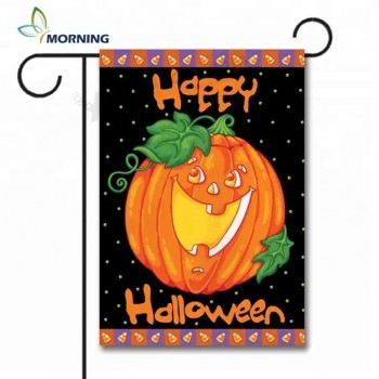 Factory high quality cheap polyester Halloween garden flag