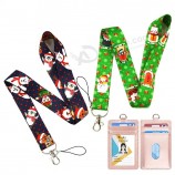 High Quality Manufacturer Factory Custom with Printed Logo Promotional Neck Woven Christmas Halloween Polyester Lanyard