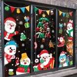 Santa snowman static sticker Merry Christmas window sticker gift stickers