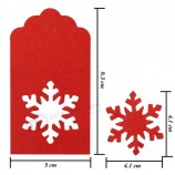 Custom Christmas Tags Kraft Paper Tags Hang Labels Snowflake Design for DIY Arts and Crafts Christmas Gift