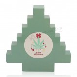 New design cardboard empty advent calendar Christmas tree shape small drawer gift packaging box for storage