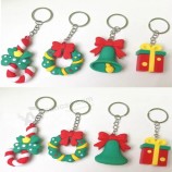 New Christmas series doll key chain Christmas cartoon pendant small gifts soft PVC keychain for festive activities