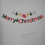 Hot sale Christmas Hanging Decorations bunting with Merry Christmas letters