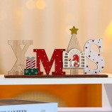 Christmas Creative Wooden Ornament XMAS NOEL Letters with Gnome Tabletop Decoration for Christmas Holiday