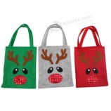 Factory supplies party christmas red nose reindeer bag xmas candy bag