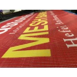 Customized sizes outdoor mesh banner signs pvc material backdrop mesh banner for training advertising