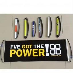 Custom Printing Mini 24*70cm Roll Up Retractable Sports Fan Hand Held Scrolling Banner with high quality and any size