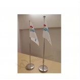 Table stand office flag, Triangle satin pennant flags with high quality and any size