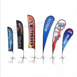 Totem Wholesale Flying Beach Flag Banner Promotional Advertising Wind Outdoor Custom Feather Flags with high quality and any size