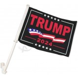 Ant Enterprises Trump 2024 Black 12"x18" Double Sided Car Flag