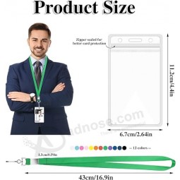 IDカードホルダー付き12パッククルーズストラップ、防水IDバッジホルダー付き耐久性のあるストラップIDバッジシップカード用クルーズストラップ