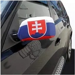 Slovakia Car Mirror Flag 6'' x 4'' - Slovak Car Mirror Flags - 2 Pieces