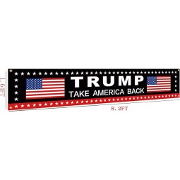 Donald Trump 2024 Flag Trump Take American Back Large Banner Trump American Banner Sign Yard Advertising Polyester Yard Signs Party Outdoor