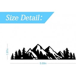 7 inch Snow Mountain Tree Stickers for Car, Mountains Graphic Logo Decals, Premium Badge Decals for Car Trunk Tailgate Emblem