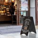 A-Frame Chalkboard Sign 15 x 30" Double Sided Displays Floor Standing Chalkboard Sturdy Sidewalk Sign Sandwich Board Foldable Standing Outdoor