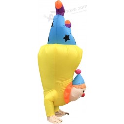 Clown Inflatable Costume Clown Blow Up Suit Party Game Clown Costume Cosplay Fancy Costume Jumpsuit