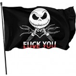 Christmas Skellington Halloween 3x5 Foot Flags Outdoor Flag Durable Fade Resistant Home Garden Decoration Flag