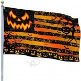 Halloween Flag 3x5 Outdoor Double Sided Scary Halloween Pumpkin Flag for Outside Halloween Decorations House Yard Banner