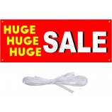 Extra Large Huge Sale Banner, 96.5×37.4 Inch Durable Huge Sale Banner Outdoor Indoor Signs with Rope | Polyester | Heavy-Duty Vinyl Single