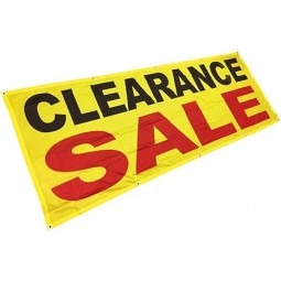 4 Less Co 3x8 Feet CLEARANCE Vinyl Alternative Banner Fabric Polyester SALE Sign With Grommets yb