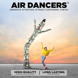 Air Dancers Inflatable Tube Man Attachment - 10 Feet Tall Wacky Waving Inflatable Dancing Tube Guy (Blower Not Included)