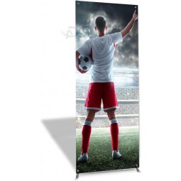 Premium Banner Stand -- ADJUSTABLE from 24"x63" 24"x72" to 31.5"x72" (24"-31.5" by 63"-72")(WxH) with Carrying Fabric Bag