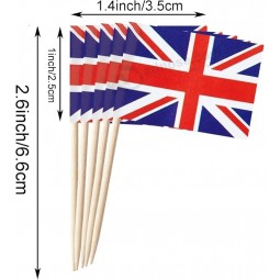 Europe European 44 Countries Cupcake Toppers Stick Flag Small Mini National Country Toothpick Flags International World Party Festival