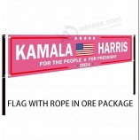 Kamala Harris 2024 Large Banner Harris For President 2024 Flag Banner Kamala Harris For The People Garden Yard Signs Advertising