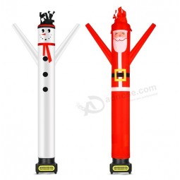 Shappy 2 Pcs 20 Ft Christmas Inflatable Tube Man Christmas Inflatable Outdoor Decoration Santa Claus Inflatable Dancer Snowma