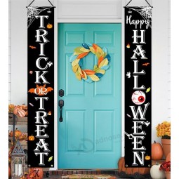 Halloween Decorations Indoor Outdoor TRICK OR TREAT Happy HALLOWEEN Banner Porch Welcome Sign Decor for Home Door Wall Party