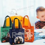 Halloween Trick or Treat Bags, Halloween Tote Bags with Handles, Gift Bags, Multifunctional Non-Woven Halloween Bags for Gifts Wrapping