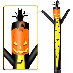 15FT Tall Pumpkin Inflatable Tube Man (18''Diameter) Wacky Wavy Dancing Guy for Outdoor Decoration Advertising Business Promotion