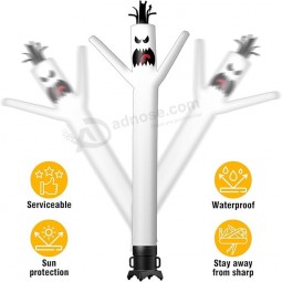 6FT Tall Ghost Inflatable Tube Man (9''Diameter) Wacky Wavy Dancing Guy for Outdoor Decoration Advertising Business Promotion - Halloween Theme